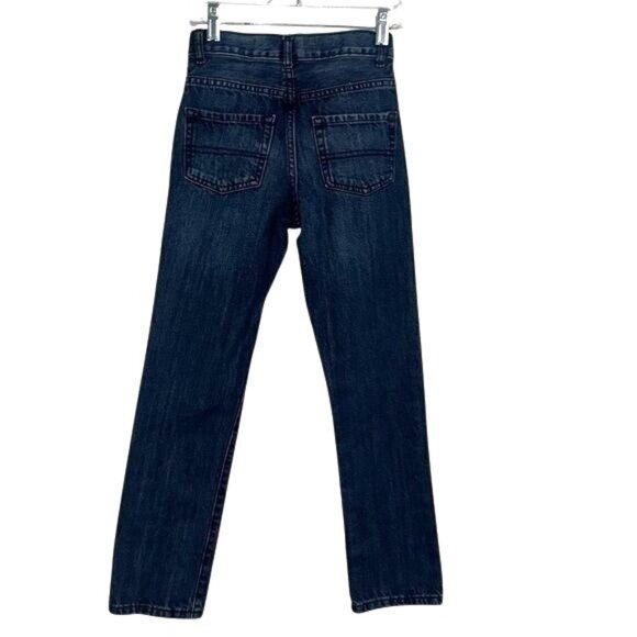 Childrens Place Boys Straight Leg Jeans Size 10 Slim 100% Cotton Dark Wash Denim - Picture 6 of 6